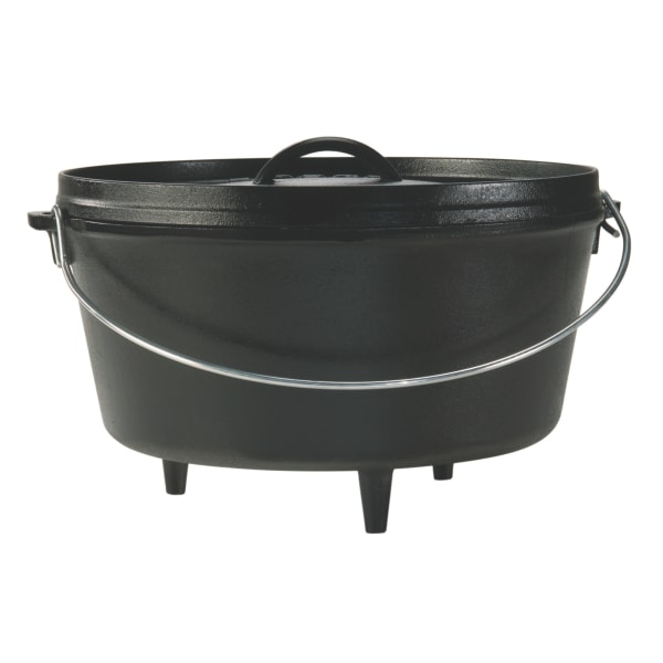 Lodge® L12DCO3 8 Quart Cast Iron Deep Camp Dutch Oven