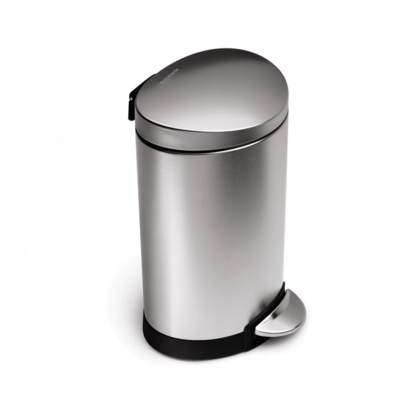 simplehuman Compost Caddy, 4 Liter - Brushed Stainless Steel