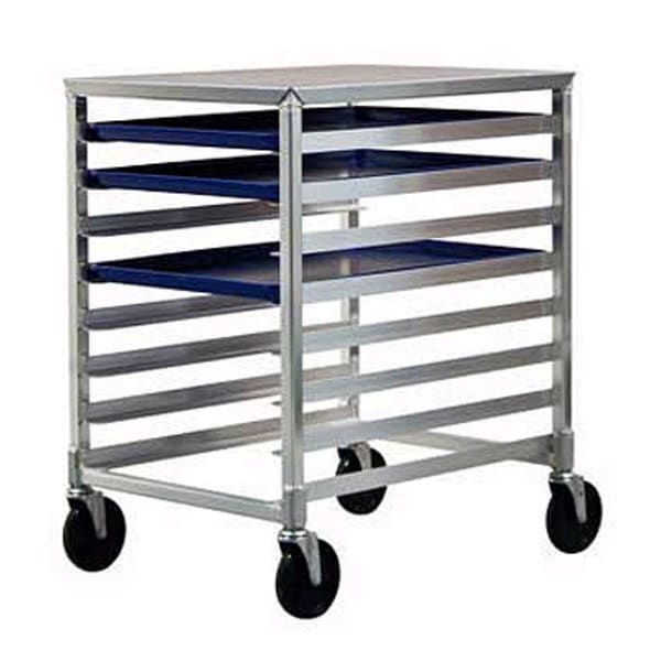 New Age Industrial 1313 Aluminum Undercounter Height Mobile Pan Rack Wasserstrom