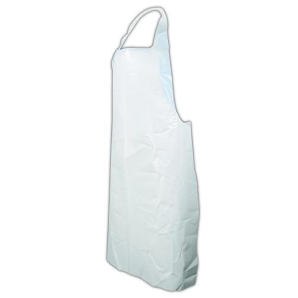 Ansell 54-290/972155 White Disposable Polyethylene Aprons - 100 / BX