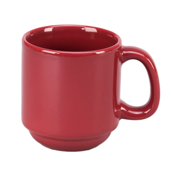 Vertex China SM-BD Vista 10 Oz Stackable Burgundy Summit Mug - 36 / CS