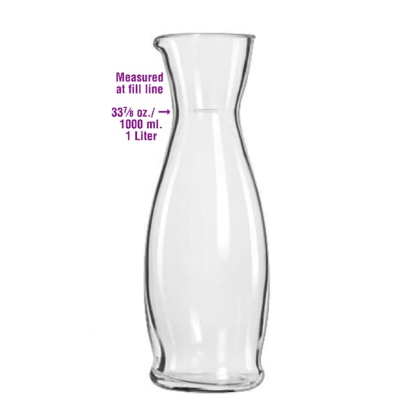 Libbey Glass 1-Liter Carafe Decanter with Lid