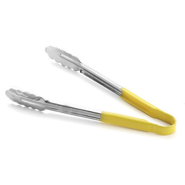 9 Stainless Tong w/ Yellow Handle