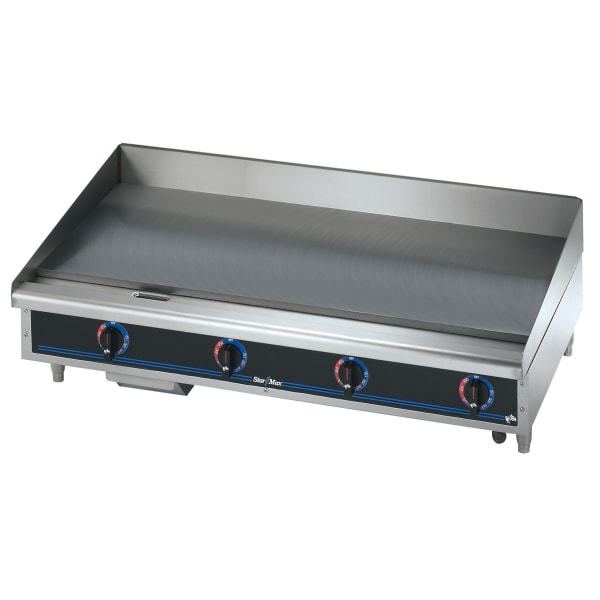 Star 548TGF Star Max 48 Polished Steel Plate Griddle Wasserstrom