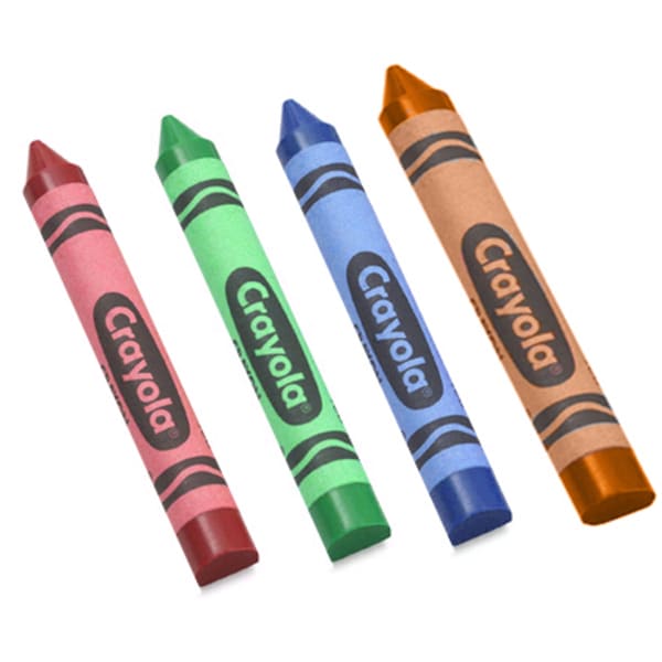 Crayola® 52-8902 4 Color Crayon Bulk Box - 3000 / CS