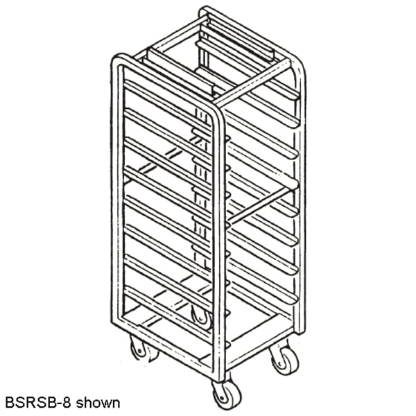 76-0027 48'' Single Side Wood Bread Rack