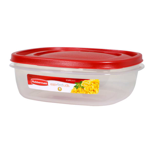 Rubbermaid® 1777090 Easy Find Lids® Red 9-Cup Container | Wasserstrom
