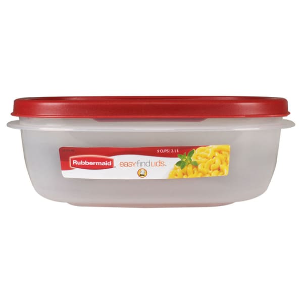 Rubbermaid Easy Find Lids Container, 3 Cups, Plastic Containers
