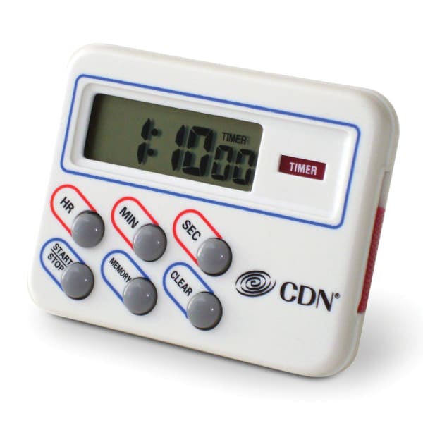 CDN® TM8 Multi-Task Timer & Clock With Memory Feature | Wasserstrom