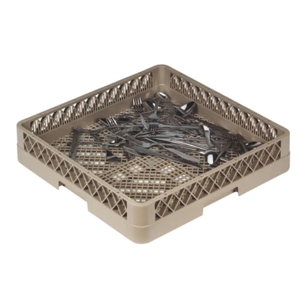 Traex TR2 Rack-Master Beige Flatware Rack with Small Holes 3-1/4