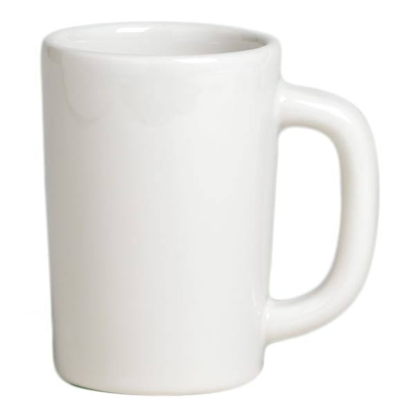 Anfora A100P070 American Basics White 9 Oz. Coffee Mug - 12 / CS |  Wasserstrom