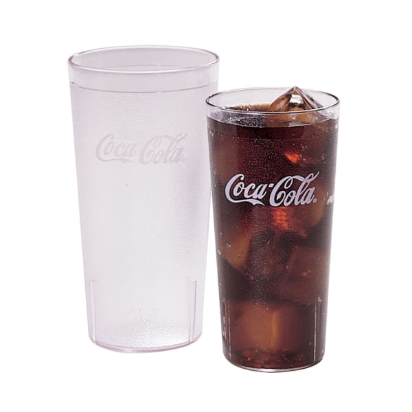 Cambro 32CC152 Colorware Clear 32 Oz. Coca-Cola Tumbler - 24 / CS