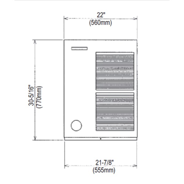 調理器具 HOSHIZAKI ICE CRUSH & SLICER Hoshizaki KM-515MAH 501 Lb Production / 24 Hrs Slim Line Ice