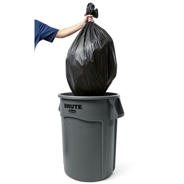 Rubbermaid FG264360GRAY BRUTE Gray 44 Gallon Waste Container