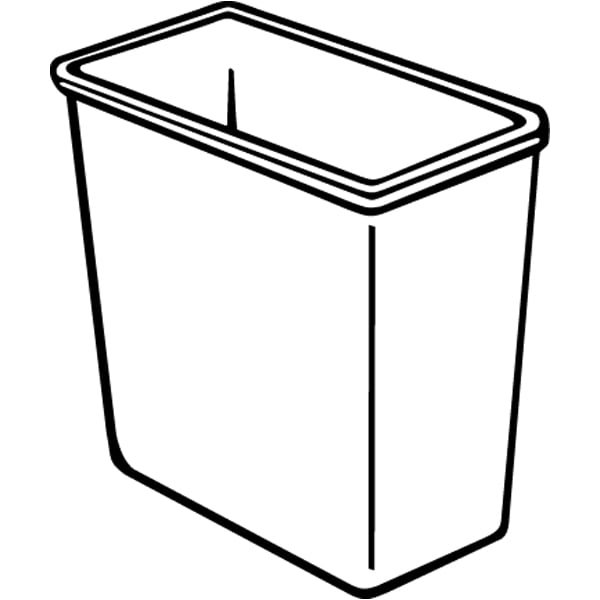 Rubbermaid FG295600 Medium Beige 28 Quart Wastebasket | Wasserstrom