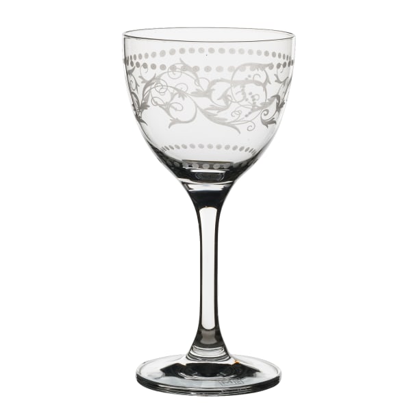 MCC 4854RA351 Vintage Dots 5.5 Oz. Nick & Nora Glass - 24 / CS