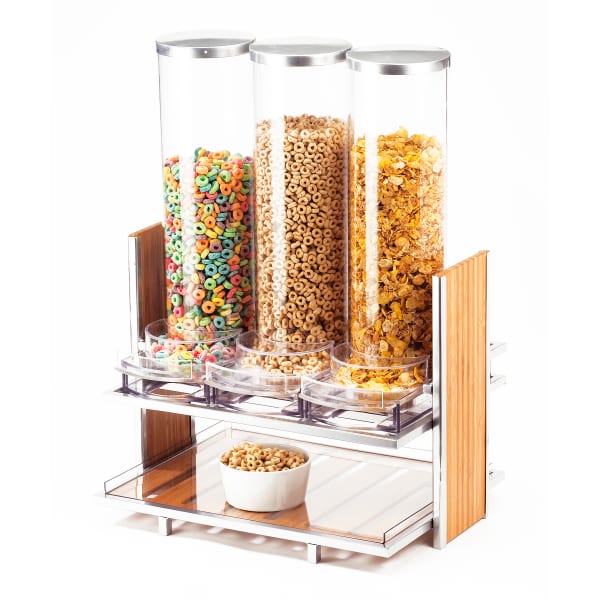 Cal-Mil 1499 (3) Compartment Eco Modern Cereal Dispenser | Wasserstrom