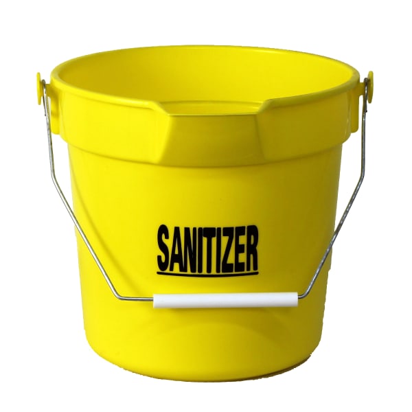SYR International 950056-YUM 10 Liter Yellow Sanitizer Bucket