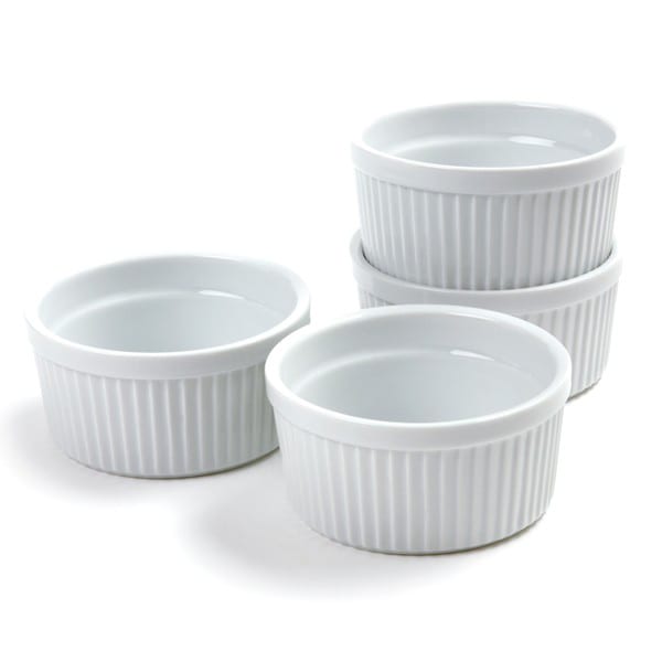 Norpro 260 White 8 Oz. Porcelain Ramekins - 48 / CS | Wasserstrom