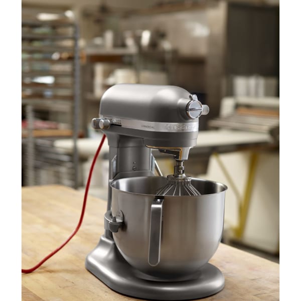 KitchenAid KSM8990DP Pewter 8 Qt. Commercial Stand Mixer | Wasserstrom