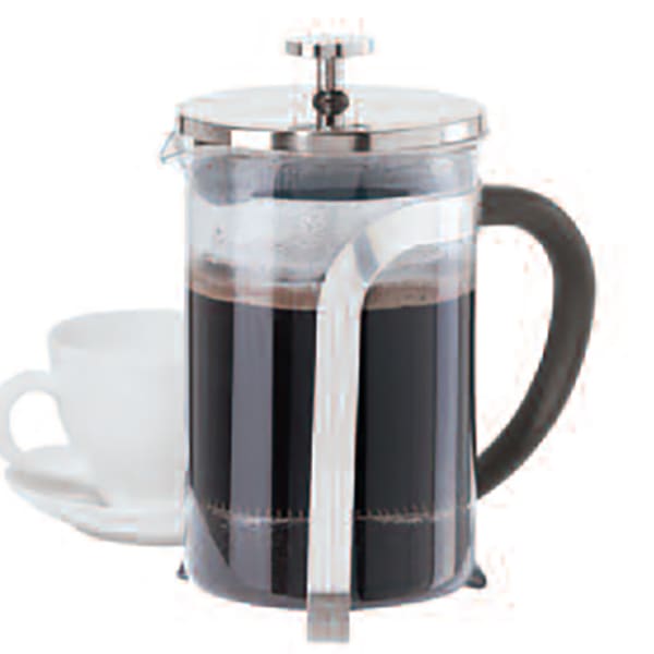 Oggi 9355 3 Cup Borosilicate Glass French Press Coffee Maker | Wasserstrom