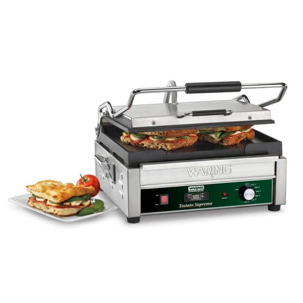 Waring WFG250T Tostato Supremo 120V Italian-Style Flat Grill w