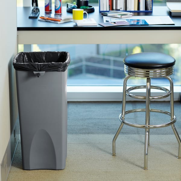 Rubbermaid FG356988GRAY Untouchable Square 23 Gallon Container