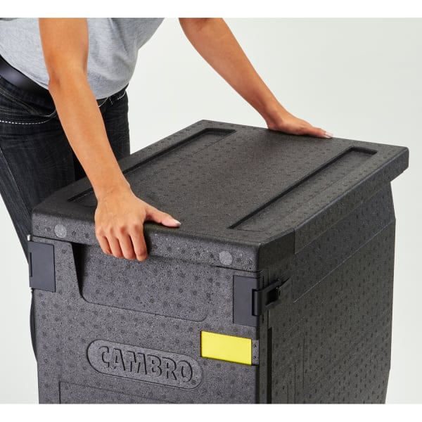 Cambro EPP300110 Black Front Loading Cam GoBox™ Catering Box