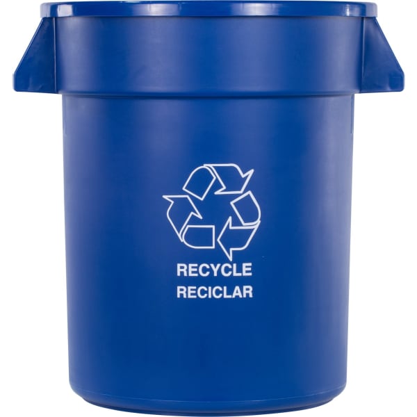 Carlisle 341020REC14 Bronco Blue 20 Gallon Waste Recycle Container