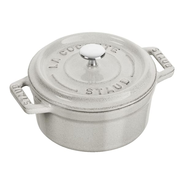 Staub 11010107 White Truffle .25 Quart Mini Cocotte | Wasserstrom