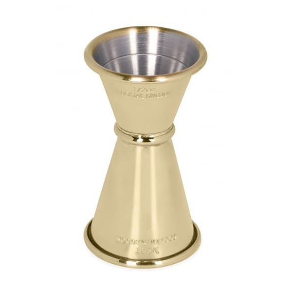 Cocktail Kingdom JIG-JAP1234G Gold Plated S/S .5 Ounce / .75 Ounce