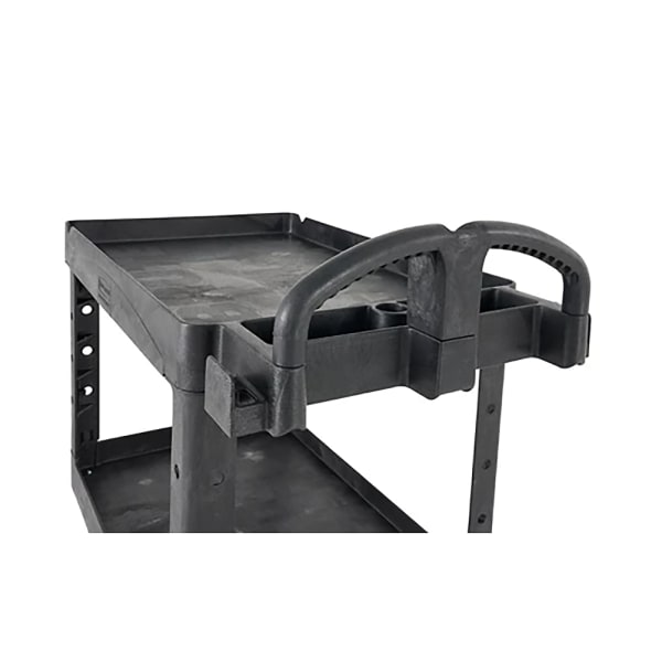 Rubbermaid FG452088BLA Black 2-Shelf 45 x 26