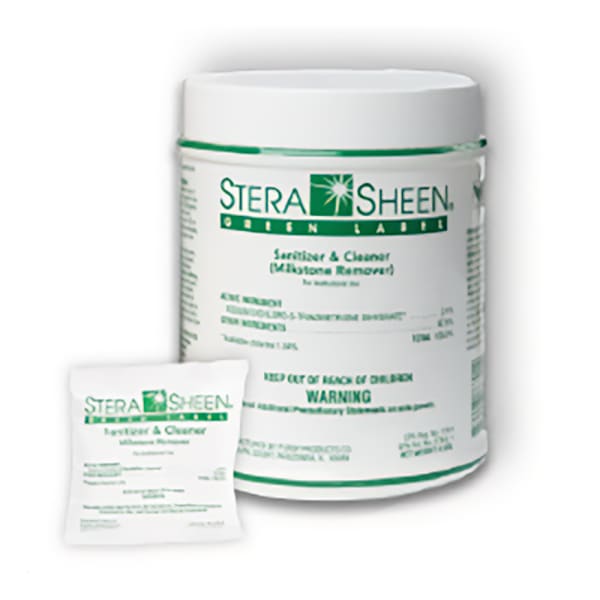 Purdy Stera-Sheen 4 lb Sanitizer Jar w/ Green Label - 4 / CS