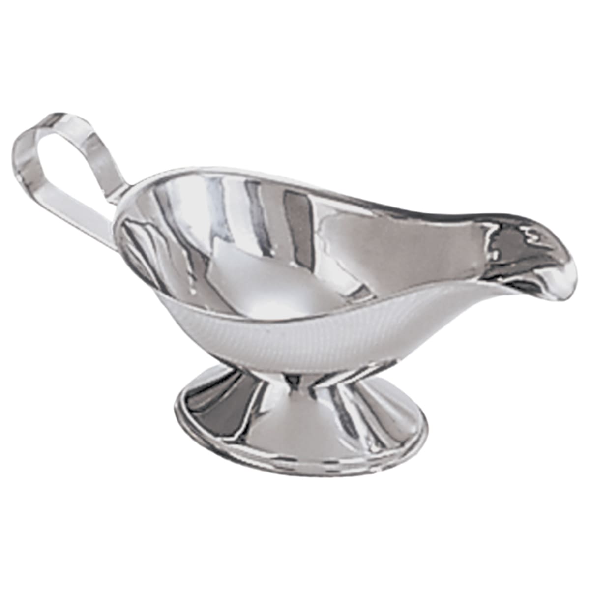 Choice 8 oz. Stainless Steel Gravy Boat