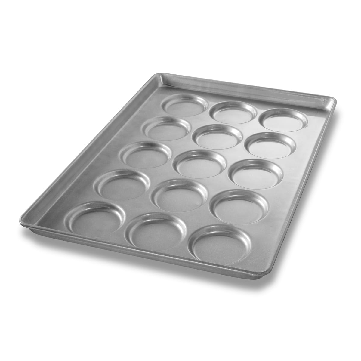 Chicago Metallic 42425 15 Mold Glazed Individual ePAN Hamburger Bun / Muffin Top / Cookie Pan