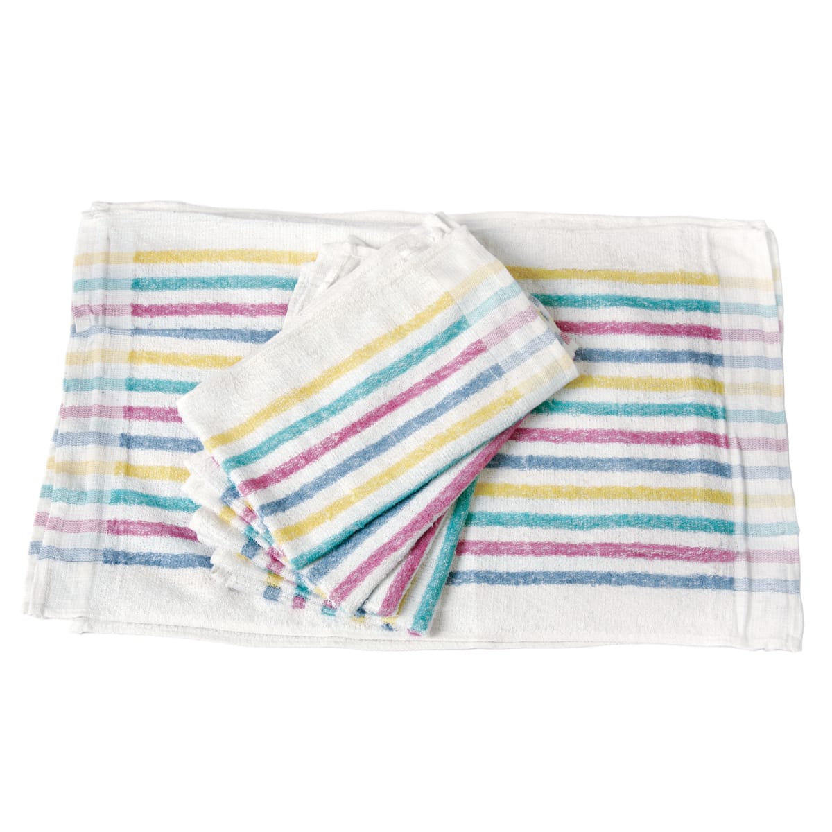 Popcorn Terry Towels & Dish Cloths - White / Bar Mop Towel