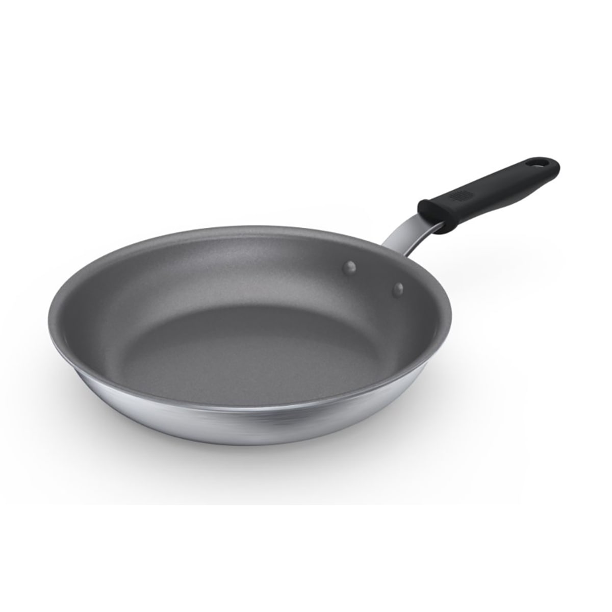 Vollrath Wear-Ever 2.75 qt. Tapered Non-Stick Aluminum Sauce Pan with SteelCoat X3 and Black Silicone Handle 6923275