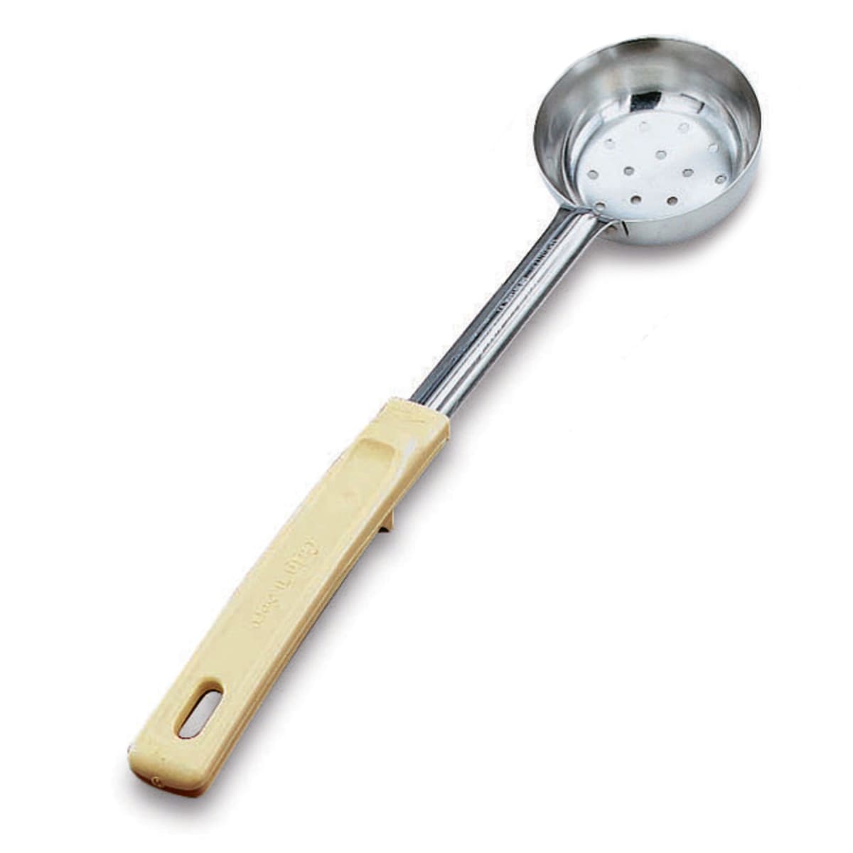 Vollrath® 62165 Ivory Handled 3 Ounce Perforated Spoodle