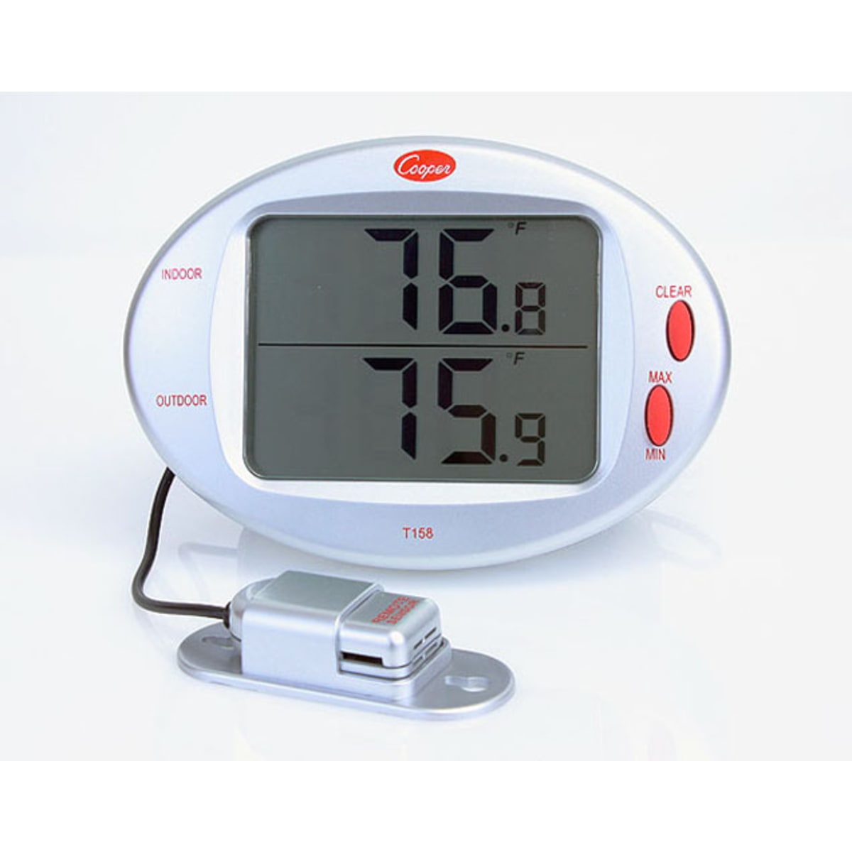 Cooper-Atkins T158-0-8 Digital Indoor / Outdoor Thermometer with