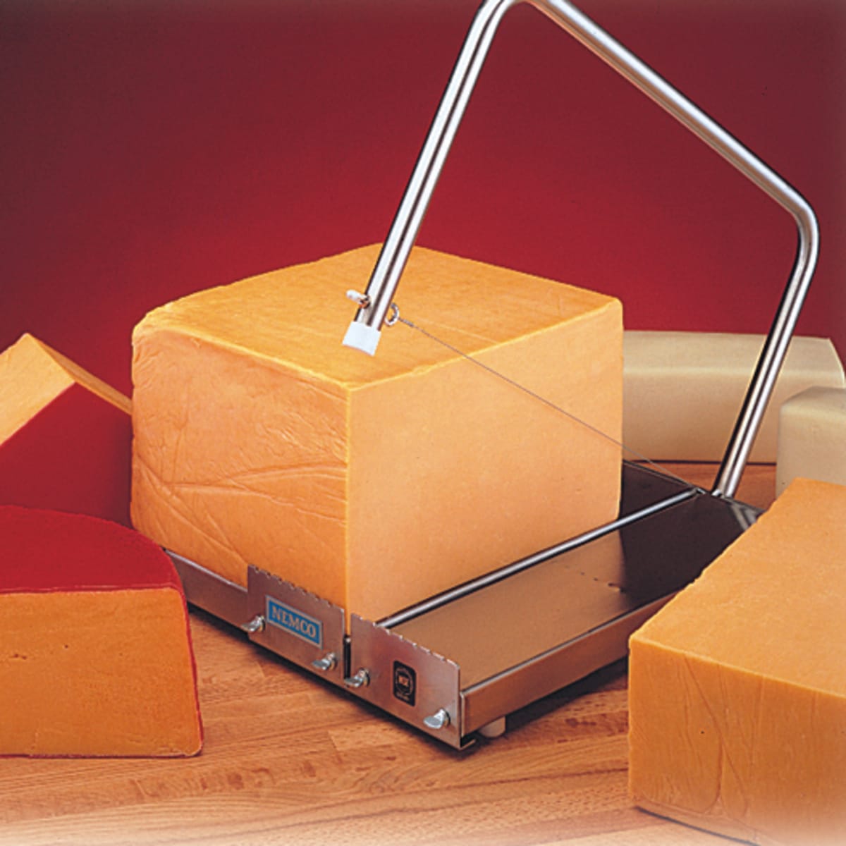 Block Cheese Cutting on the Wire Cutter B 