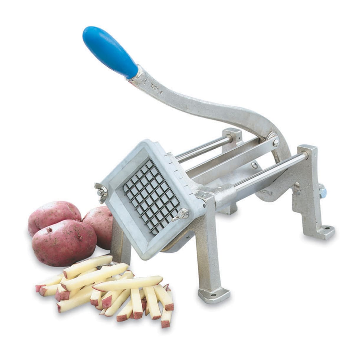 French Fry Cutter Potato Cutter Stainless Steel with 2 Size Durable Blades  for V
