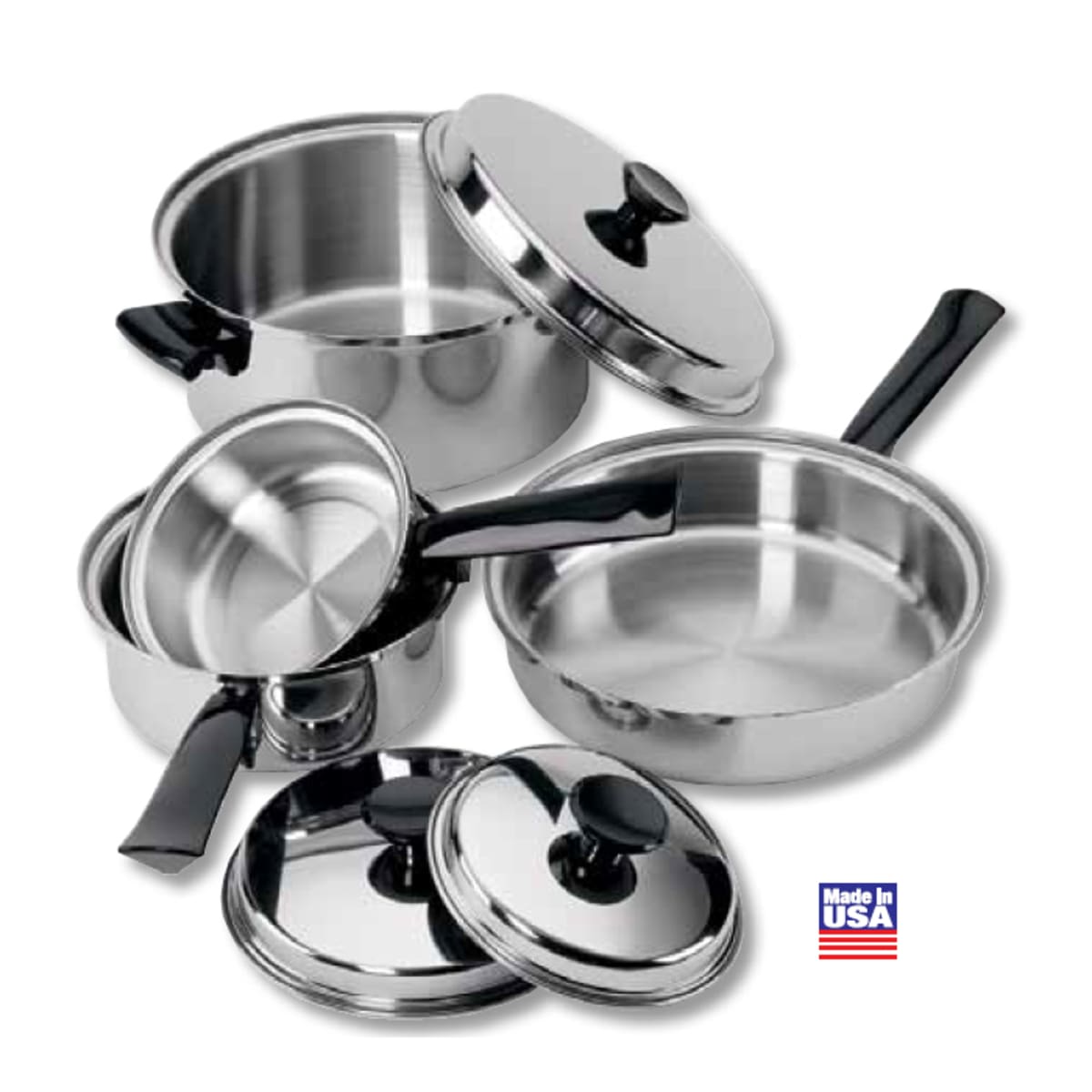 2014 Hot Sale Cooking Pots With Frying Pan Stainless Pot Hot Pot And Pans  Cookware Set