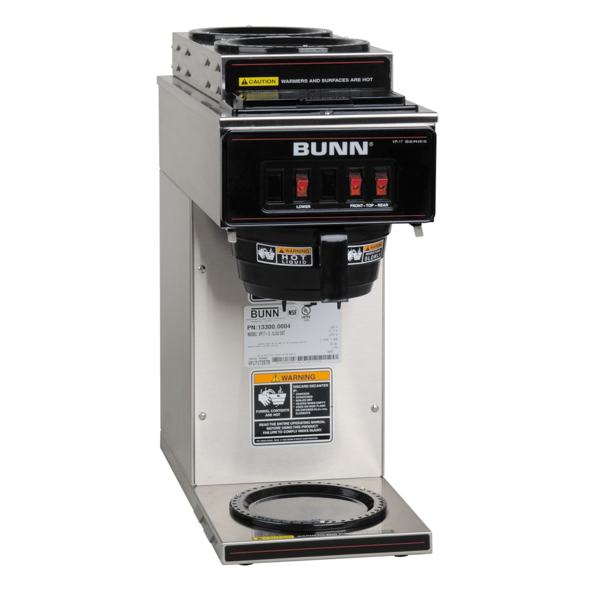 Bunn top coffee warmer