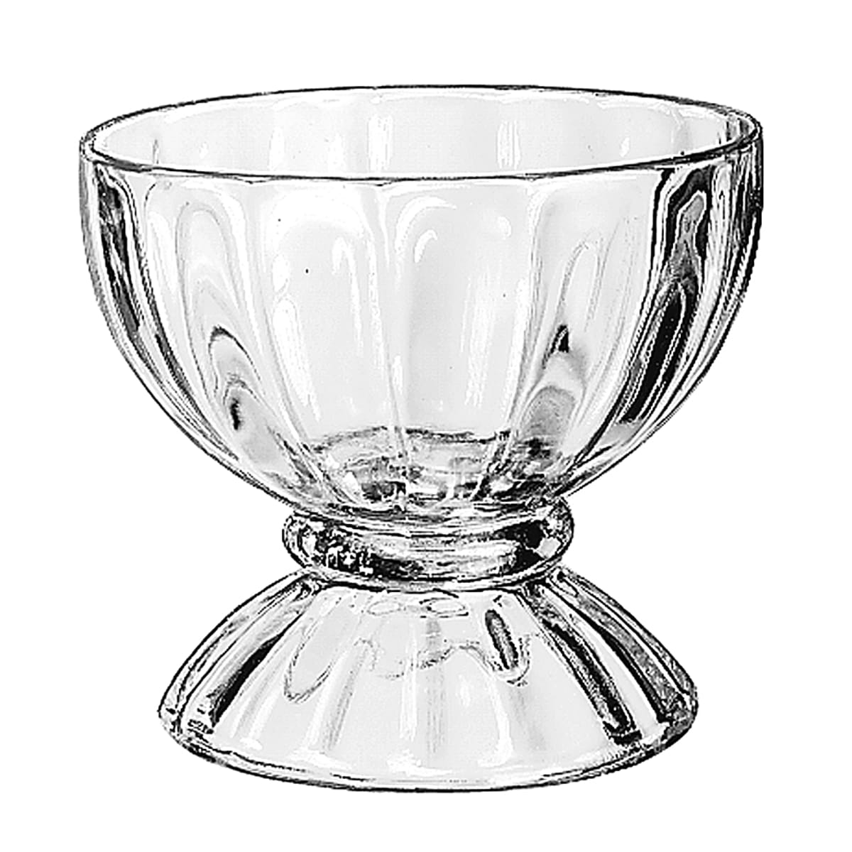 Libbey 5110 12 oz Footed Ice Cream Soda Glass, Clear