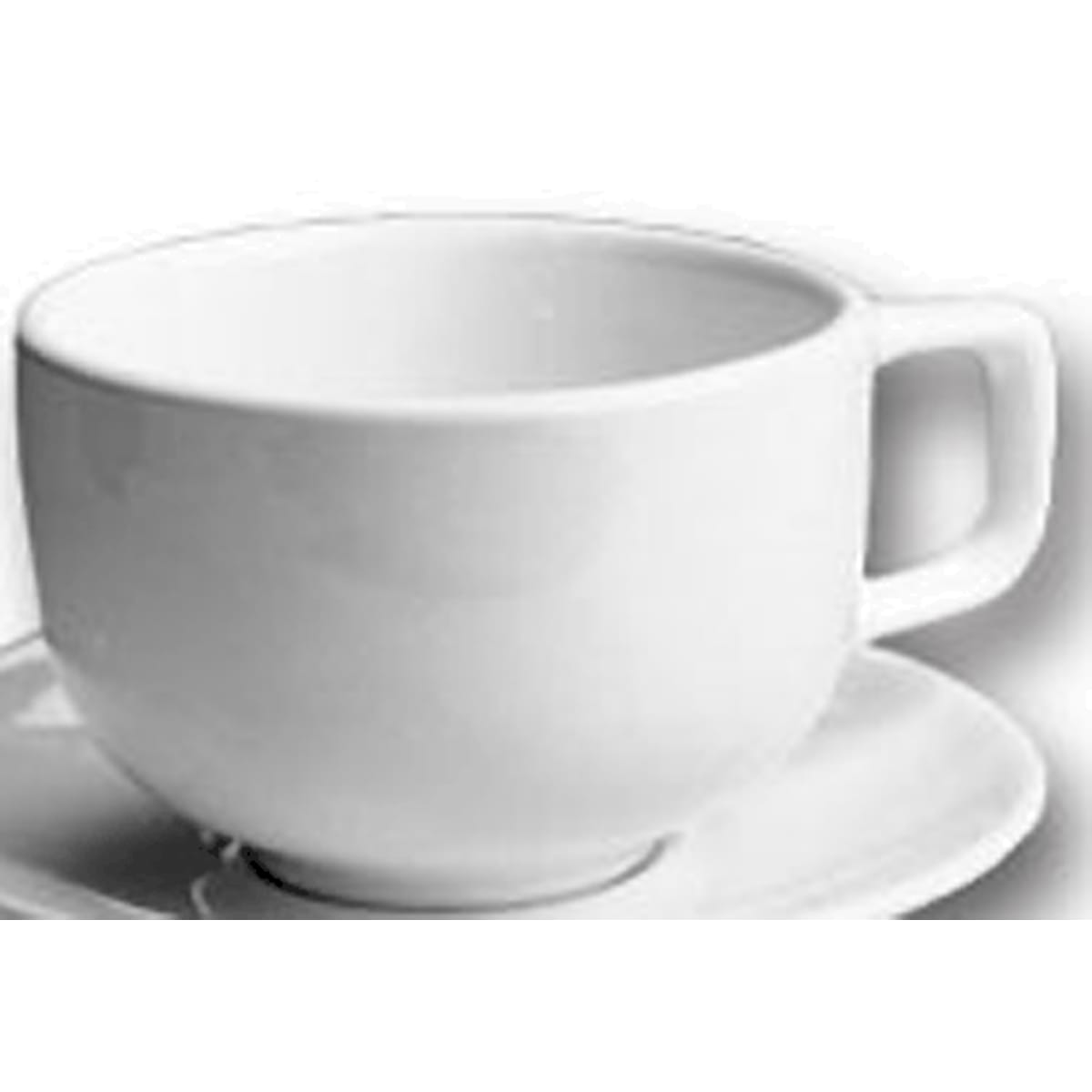 Hall China 953-WH 18 Ounce Round White Grande Coffee Mug