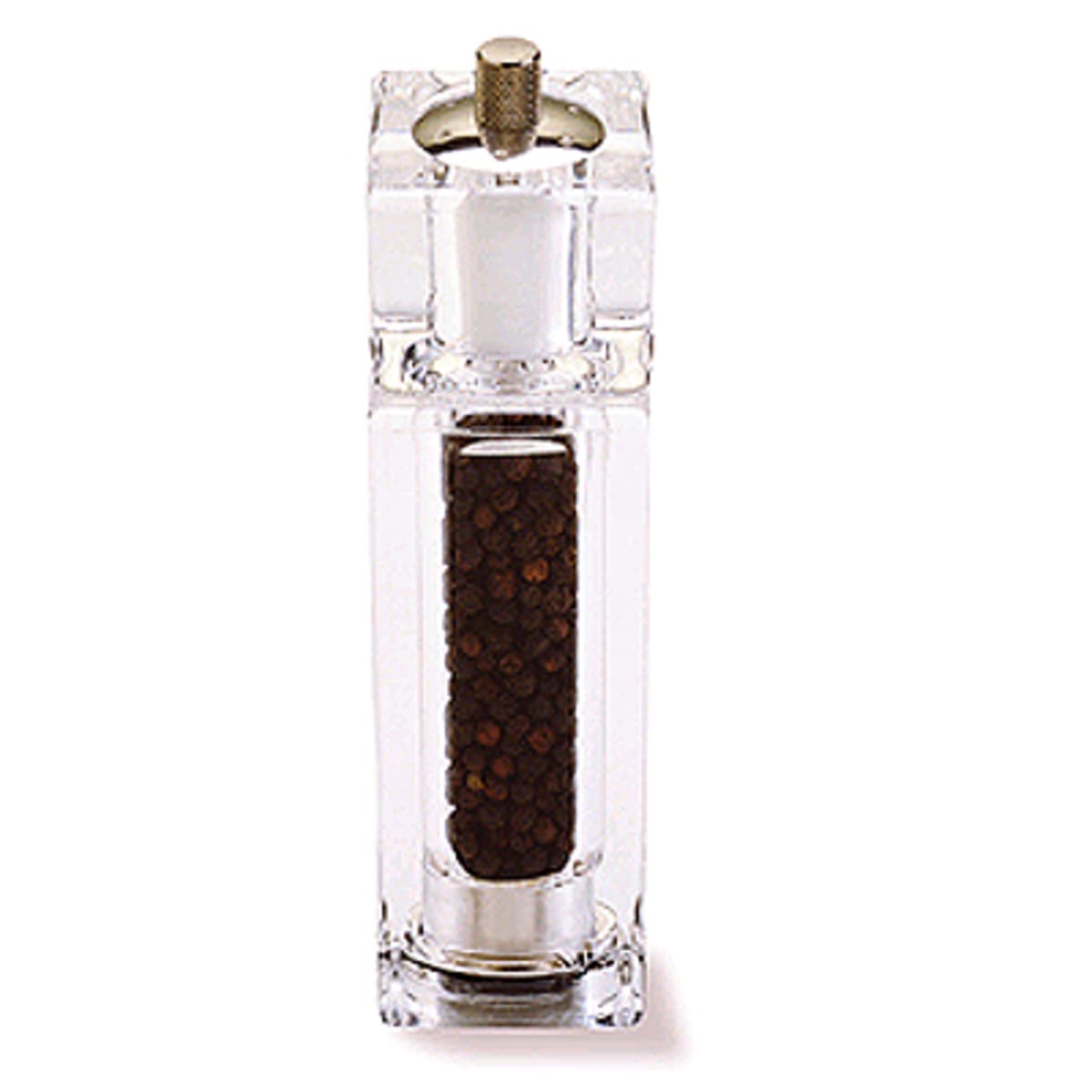 Acrylic Combo Pepper Mill and Salt Shaker with Adjustable Mill