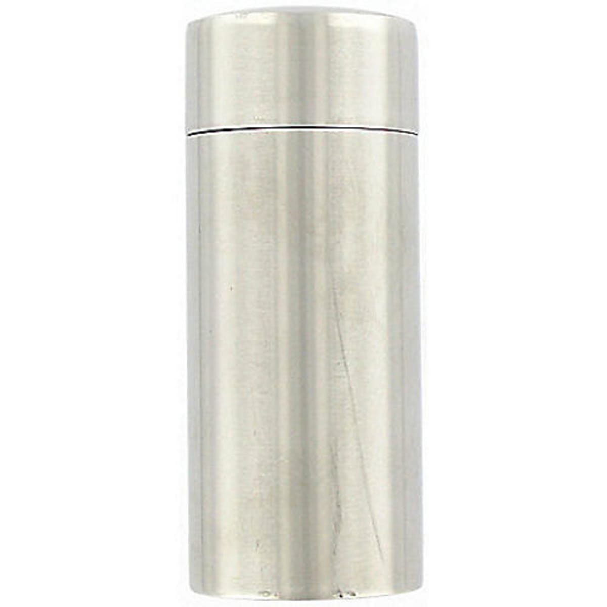 Libbey SS-100 3.5 oz Brushed Metal Stainless Steel Salt Shaker - 6/Case