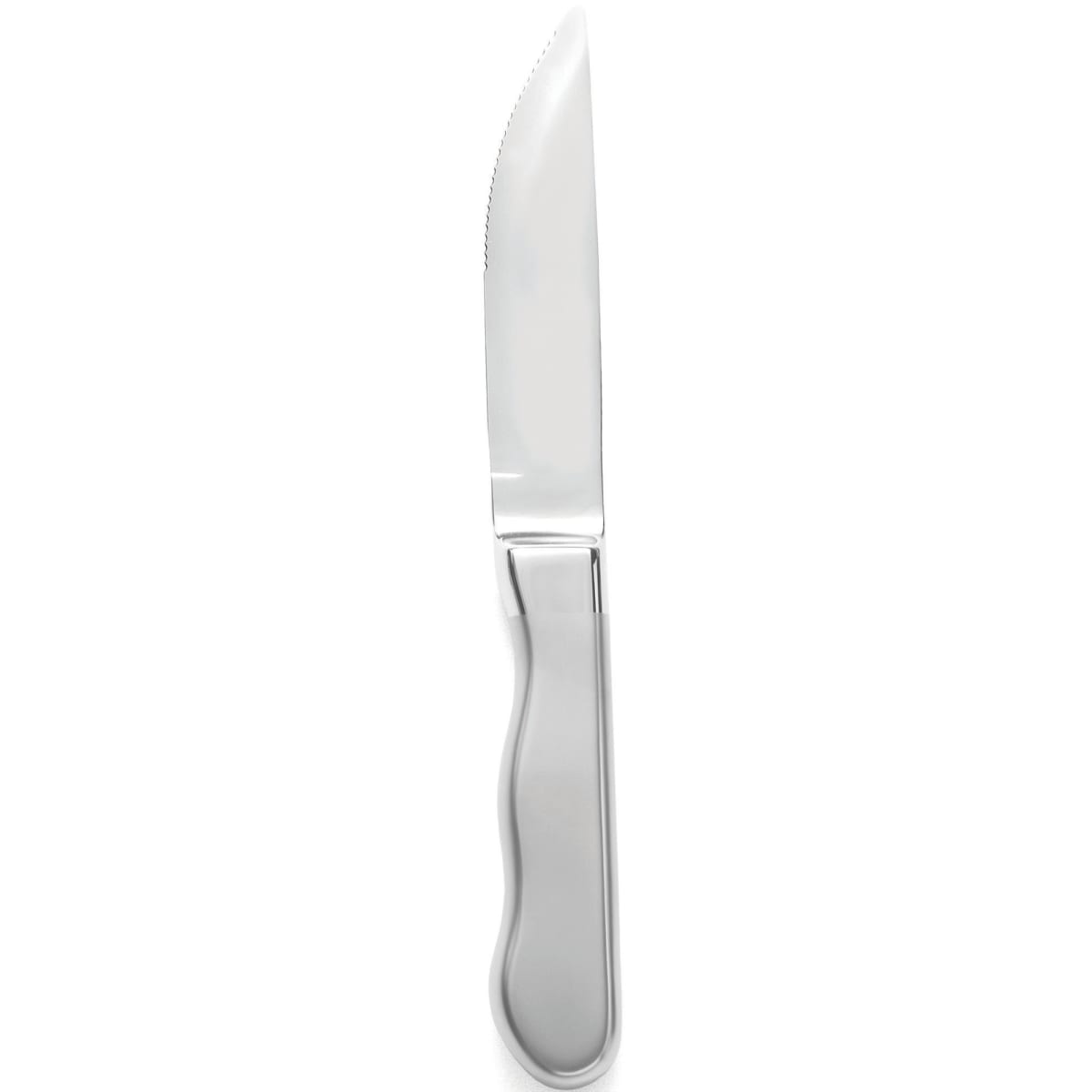 Choice 4 3/4 Jumbo Stainless Steel Steak Knife with Black