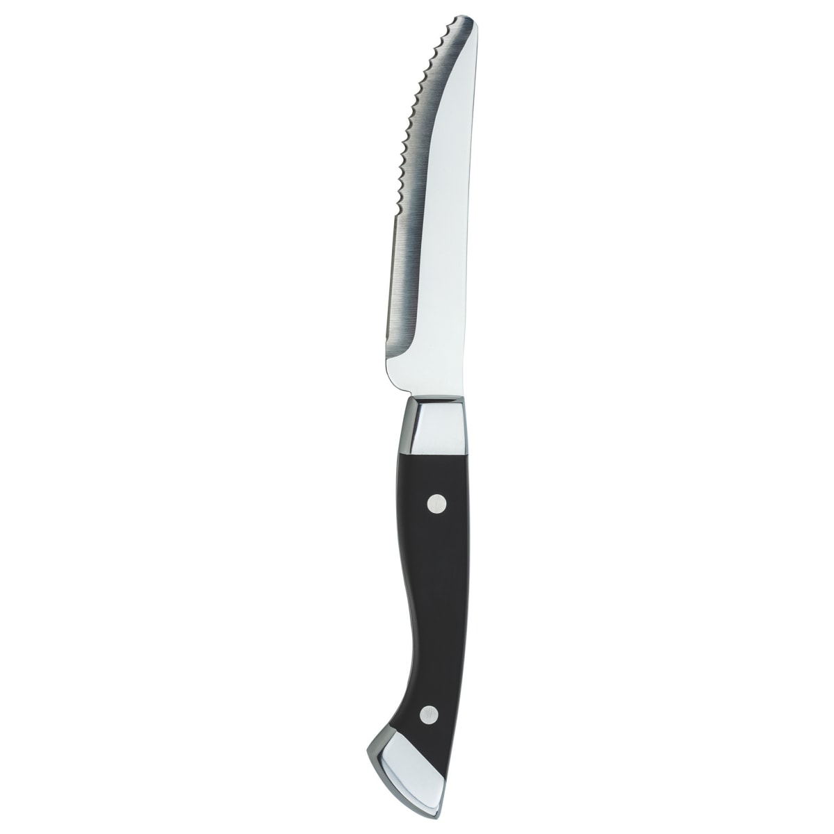 Choice 4 3/4 Jumbo Stainless Steel Steak Knife with Black