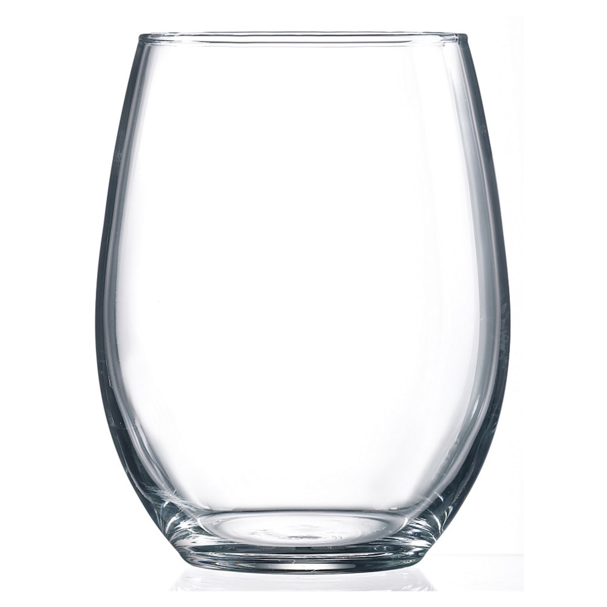 15 Oz. Arc Perfection Stemless Wine Glasses With Colored Bottom